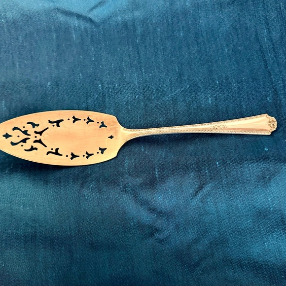 Large Pastry Cake Pie Server-Simon George H. Rogers Silverplate Berkeley design - Picture 6 of 10